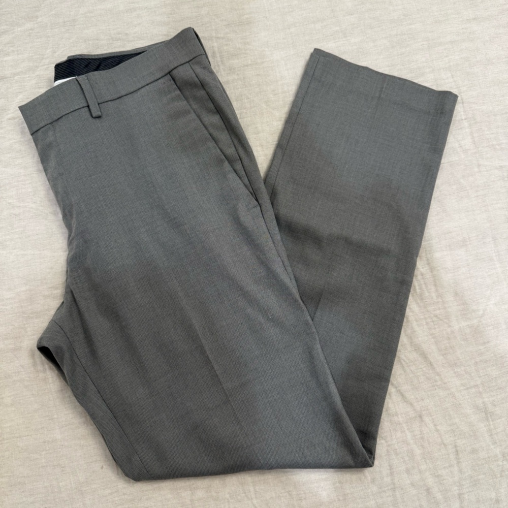 Kenneth Cole Reaction Gray Slim Fit Dress Pants